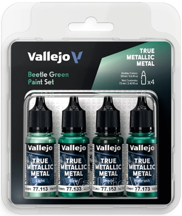 Vallejo 77.265 - True Metallic Metal - Beetle Green Paint Set.jpg