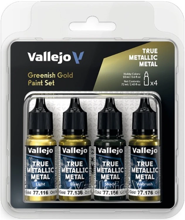 Vallejo 77.267 - True Metallic Metal - Greenish Gold Paint Set.jpg