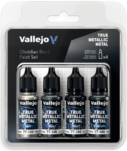 Vallejo 77.268 - True Metallic Metal - Obsidian Black Paint Set.jpg
