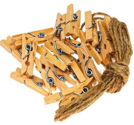 Klamerki ozdobne 2,5 cm naturalne - Brewis.jpg