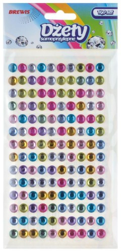 Dżety samoprzylepne multicolor 160 szt.jpg