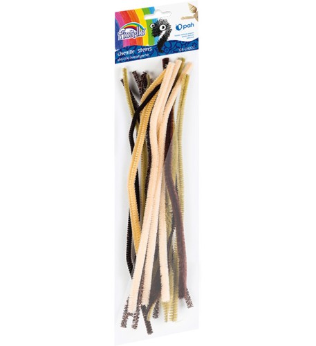 Druciki kreatywne 30 cm 20 szt. brązowe Fiorello.jpg