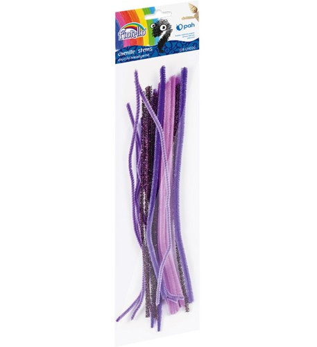 Druciki kreatywne 30 cm, 20 szt. fioletowe Fiorello.jpg