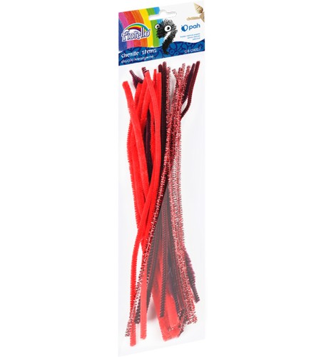 Druciki kreatywne 30 cm, 20 szt. czerwone Fiorello.jpg