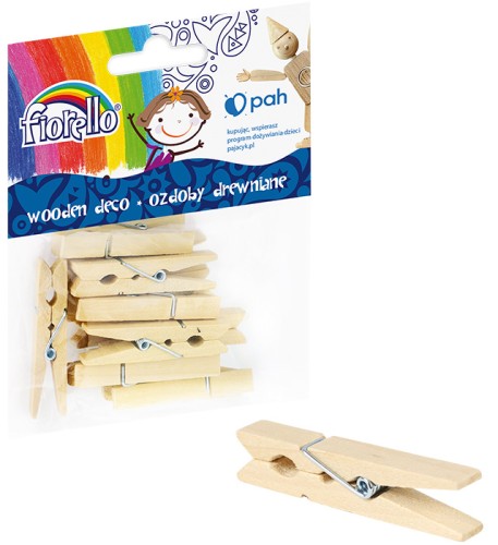Ozdoby drewniane spinacze 48 x 7 mm 12 szt. FIORELLO.jpg