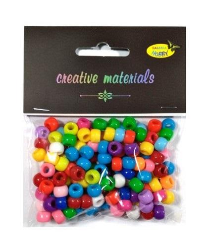 Koraliki kolorowe 6 mm 35 g 150 szt..jpg