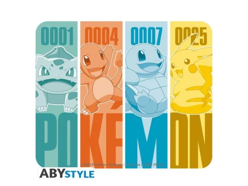 Pokémon - Flexible Mousepad - Pikachu & Kanto Starters.webp