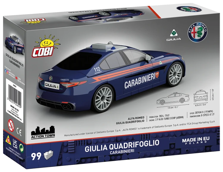 Cobi Alfa Romeo Giulia Quadrifoglio CARABINIERI 5.webp