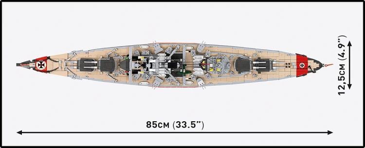 COBI Historical Collection WWII - Battleship Bismarck 4.webp