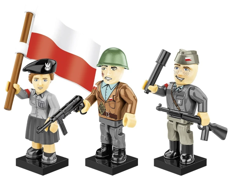COBI Powstanie Warszawskie 1944 - 3 Figurki 2.jpg