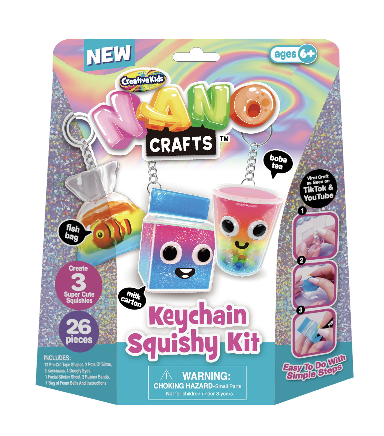 NANO CRAFT Taśma Zestaw Breloczków