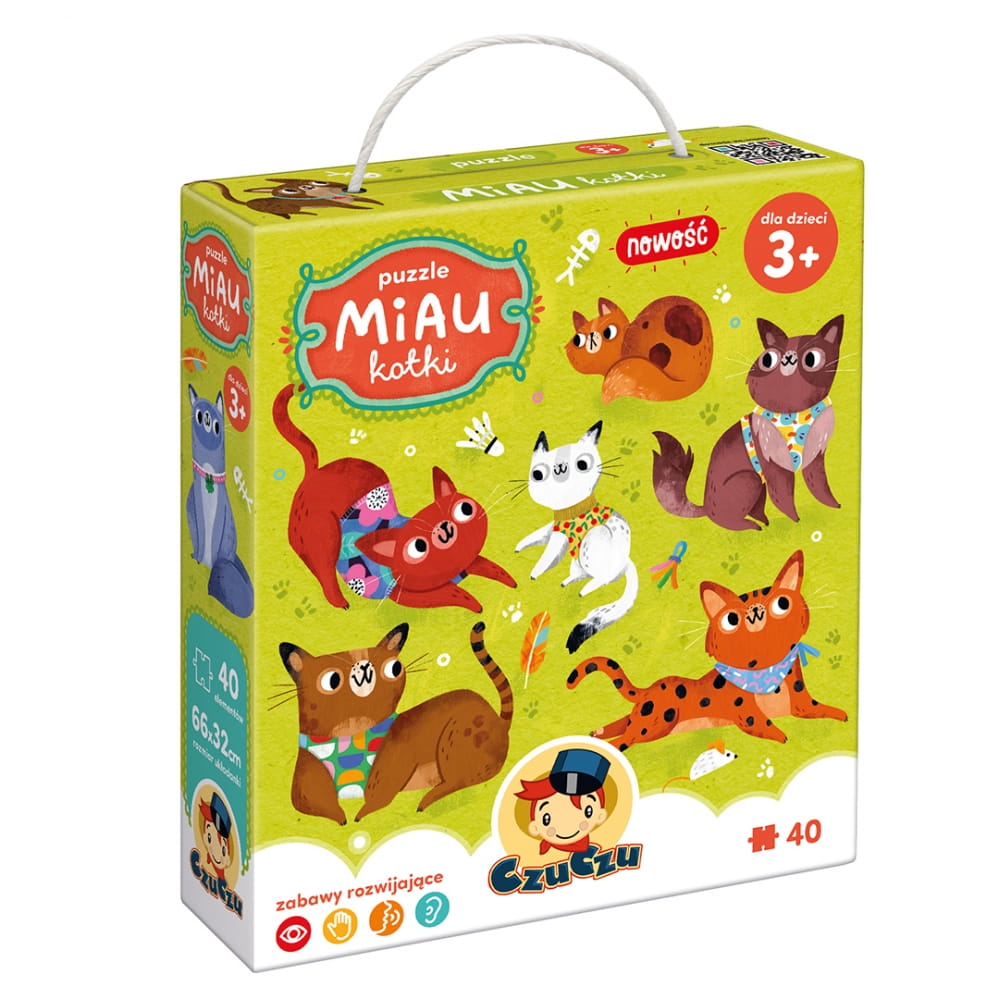 CzuCzu Puzzle 40el Miau Kotki