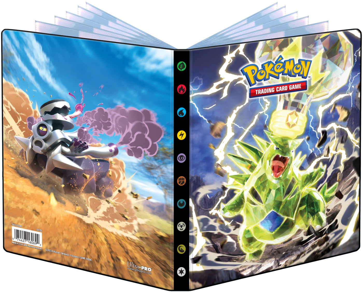 Ultra Pro: Pokémon - 4-Pocket Portfolio - Scarlet & Violet - Tyranitar and Revavroom