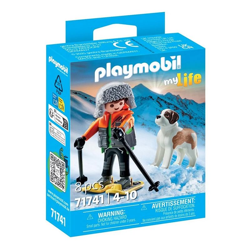 Playmobil My Life 71741 Narciarz z bernardynem