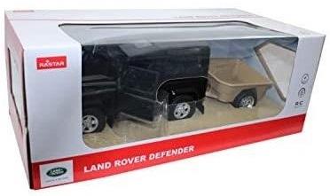 Samochód na sterowanie 1-14 Land Rover Defender z przyczepą i akumulatorem - Rastar Mr Puggy.jpg