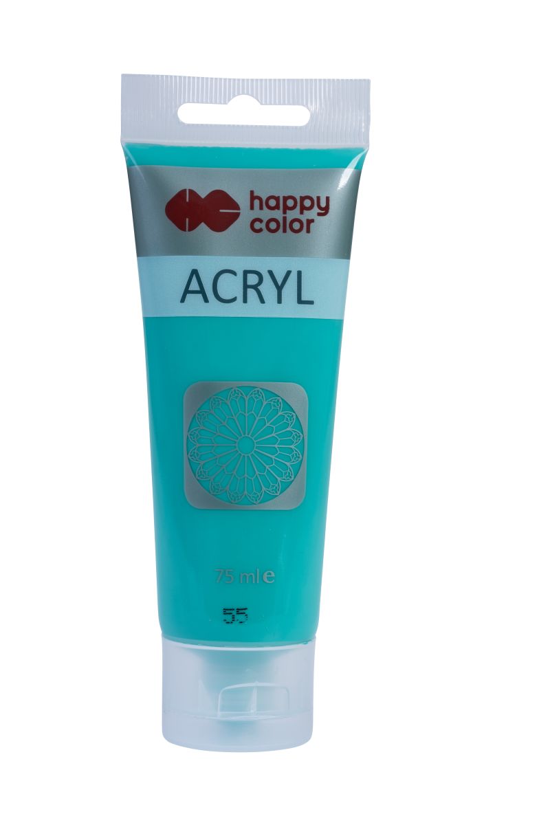 Farba Akrylowa 75ml Szmaragd nr 55 - Happy Color MrPuggy.jpg
