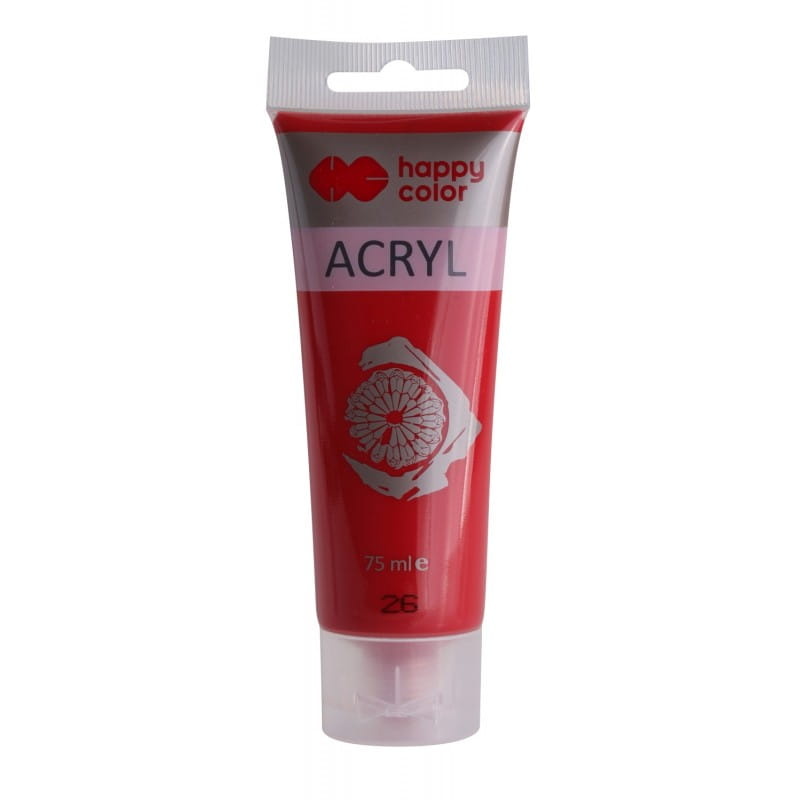 Farba akrylowa 75ml ciemna czerwień nr.26 - Happy Color MrPuggy.jpg