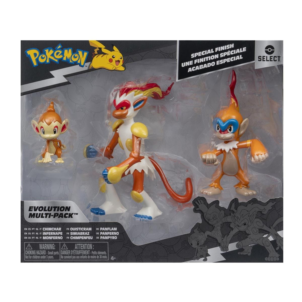 Figurki bitewne Pokemon Evolution Multipack Chimchar Infernape Monferno MrPuggy.jpg