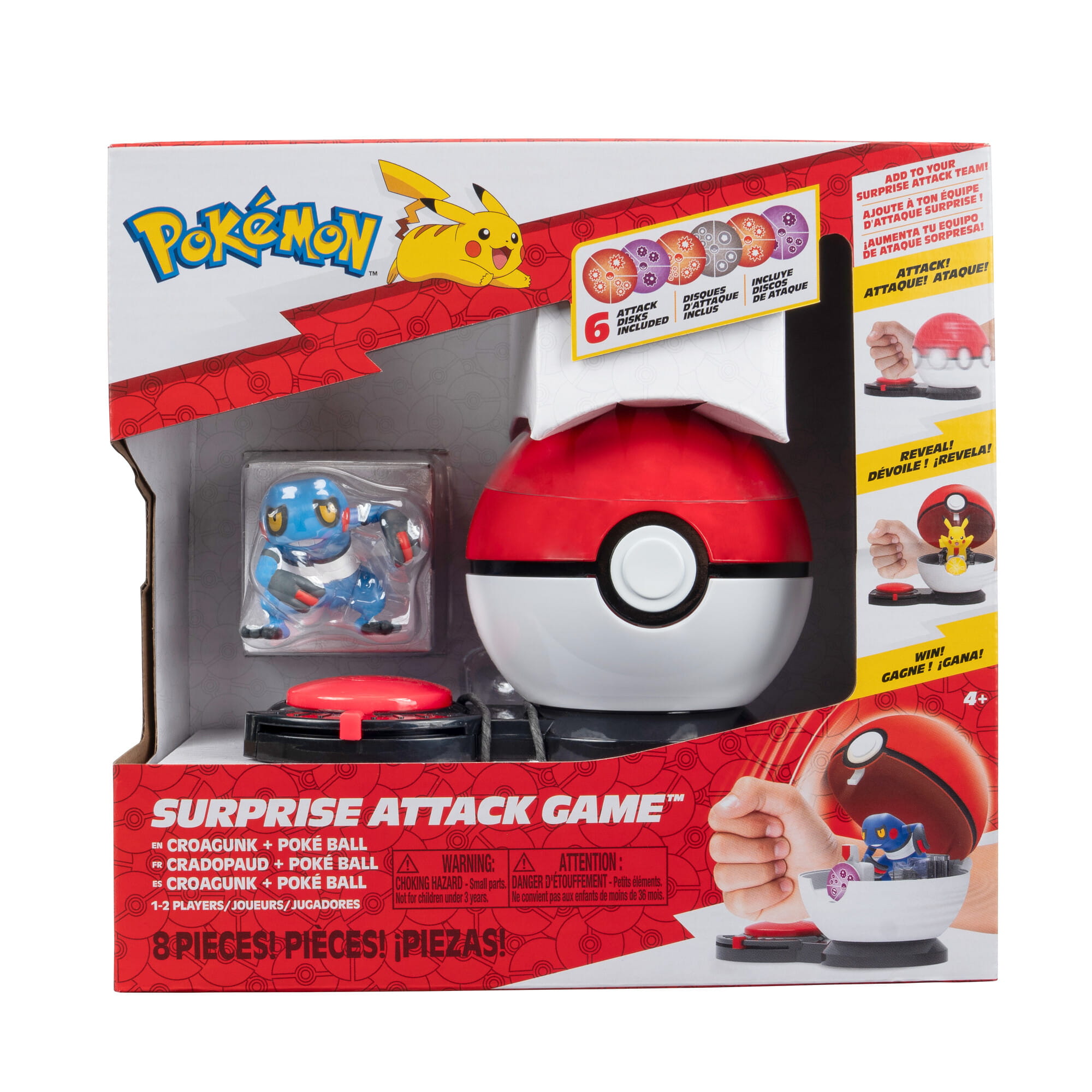 Pokemon Surprise Attack Games Croagunk i Poke Ball MrPuggy.jpg