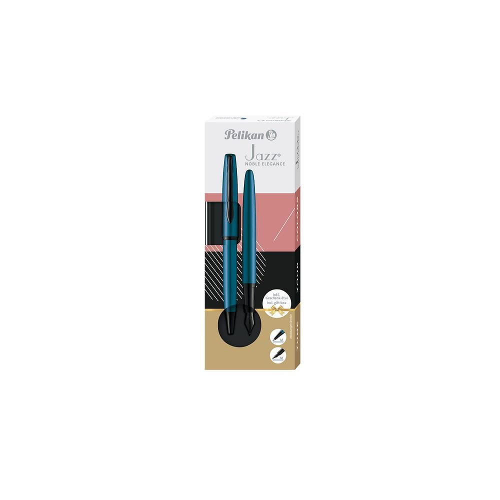 Zestaw pióro wieczne + długopis Jazz Noble Elegance aquamarine - Pelikan.jpg