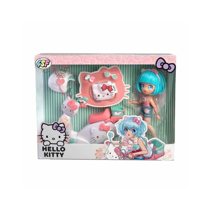Lalka MANGA HELLO KITTY z różowym skuterem.jpg