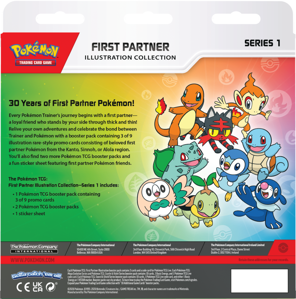 Pokémon TCG: First Partner - Illustration Collection - Series 1 Mr ...