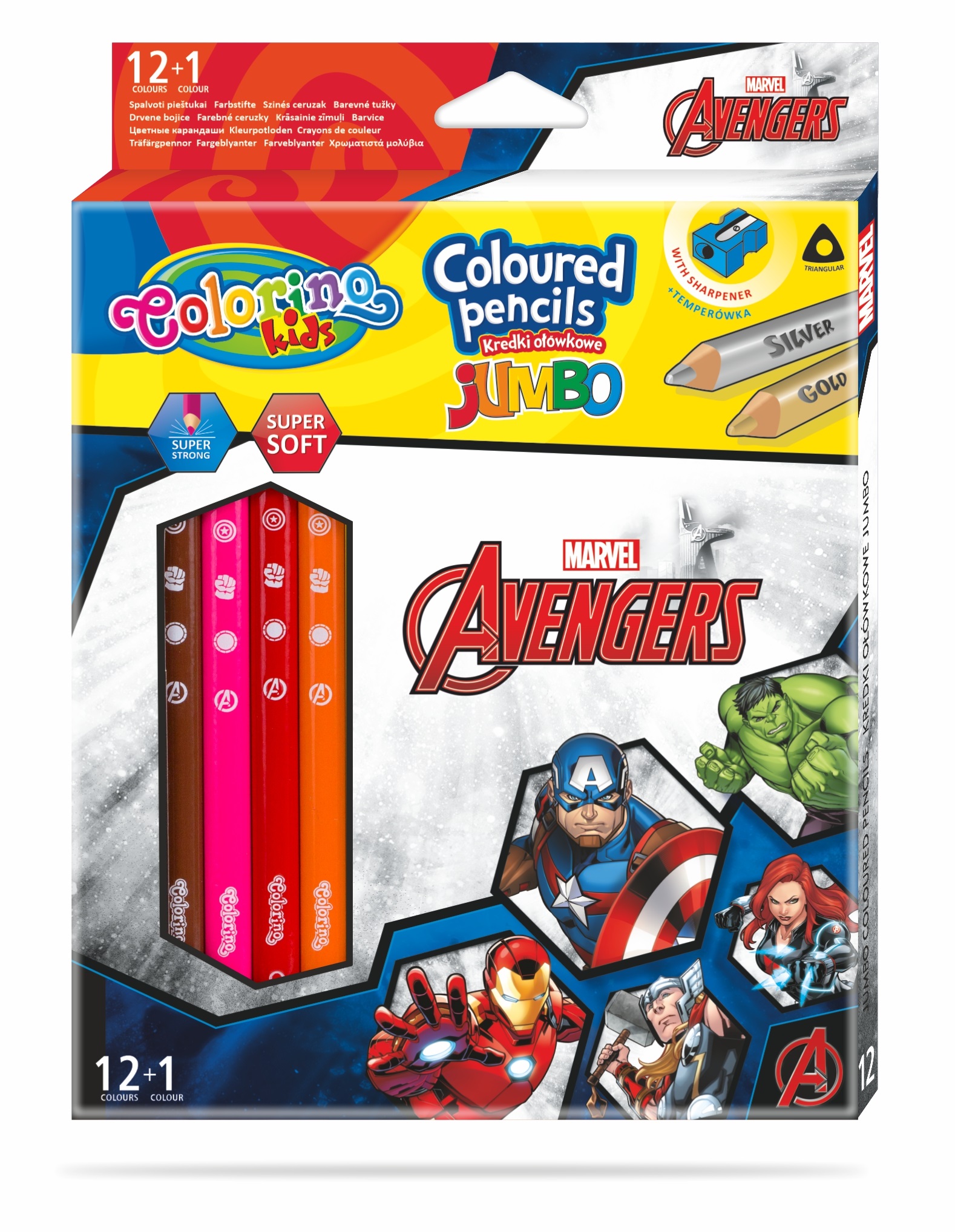 kredki jumbo avengers mr puggy
