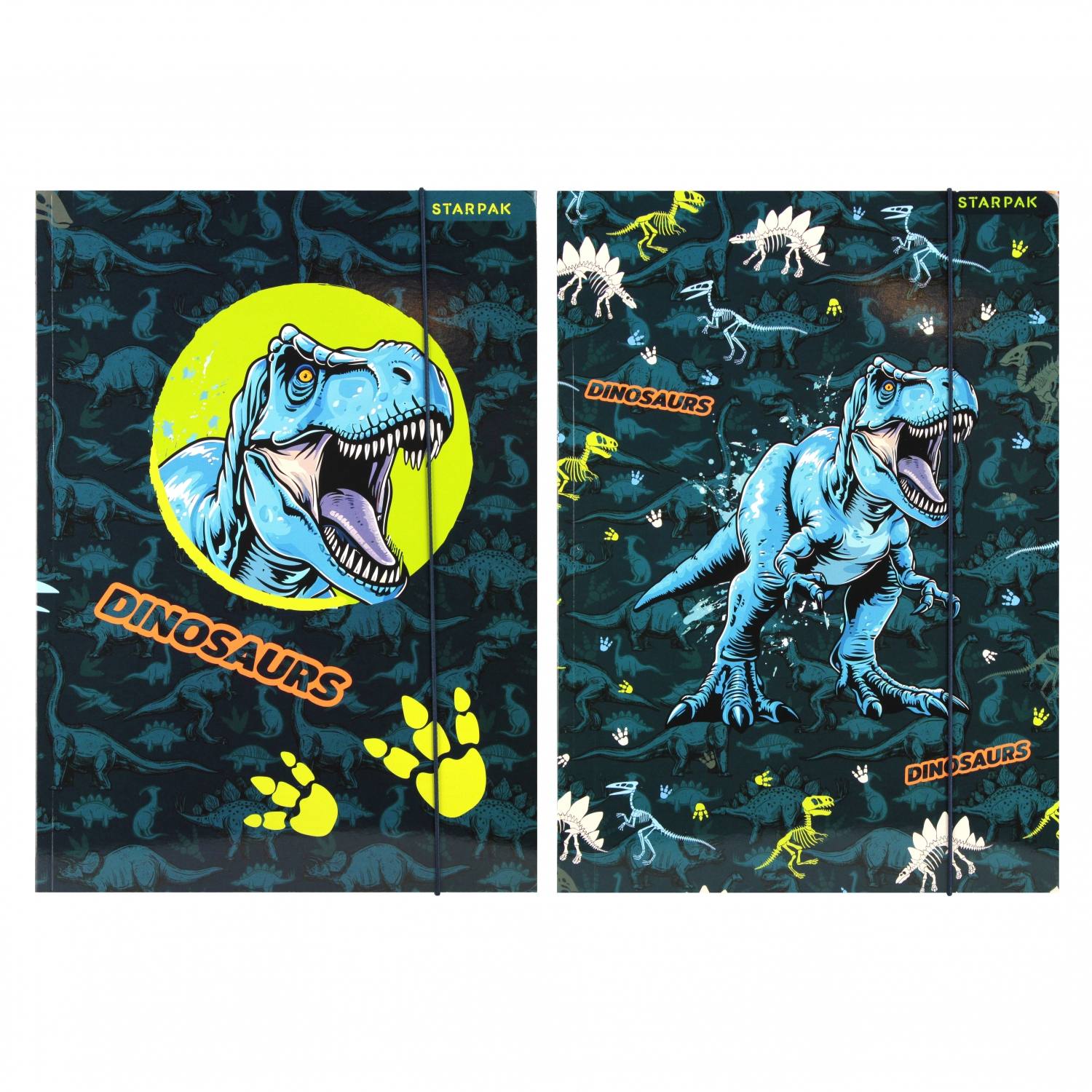 Teczka z gumką A4 Dino Glow - Starpak