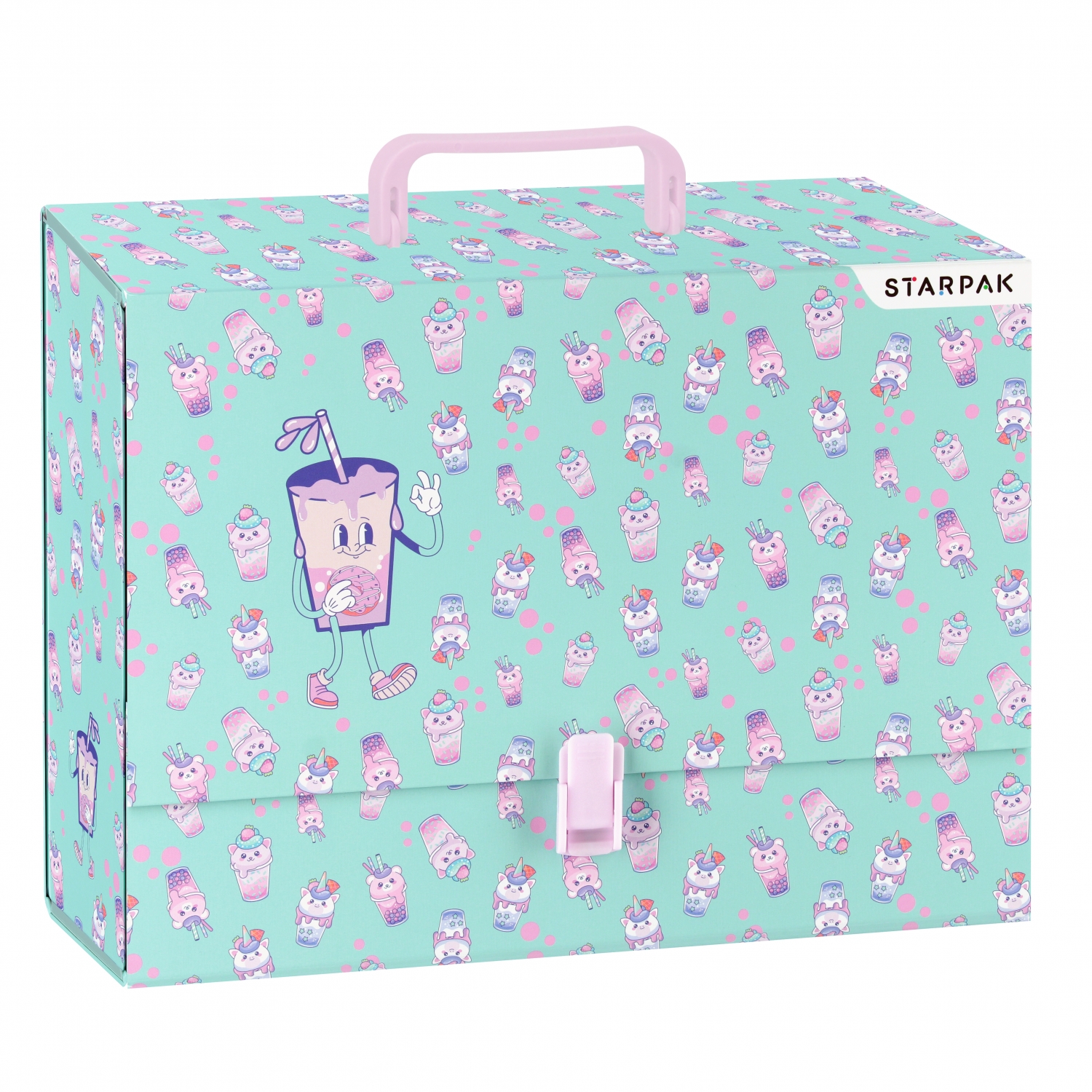 Teczka z rączką A4/ 90 mm Bubble Tea - Starpak