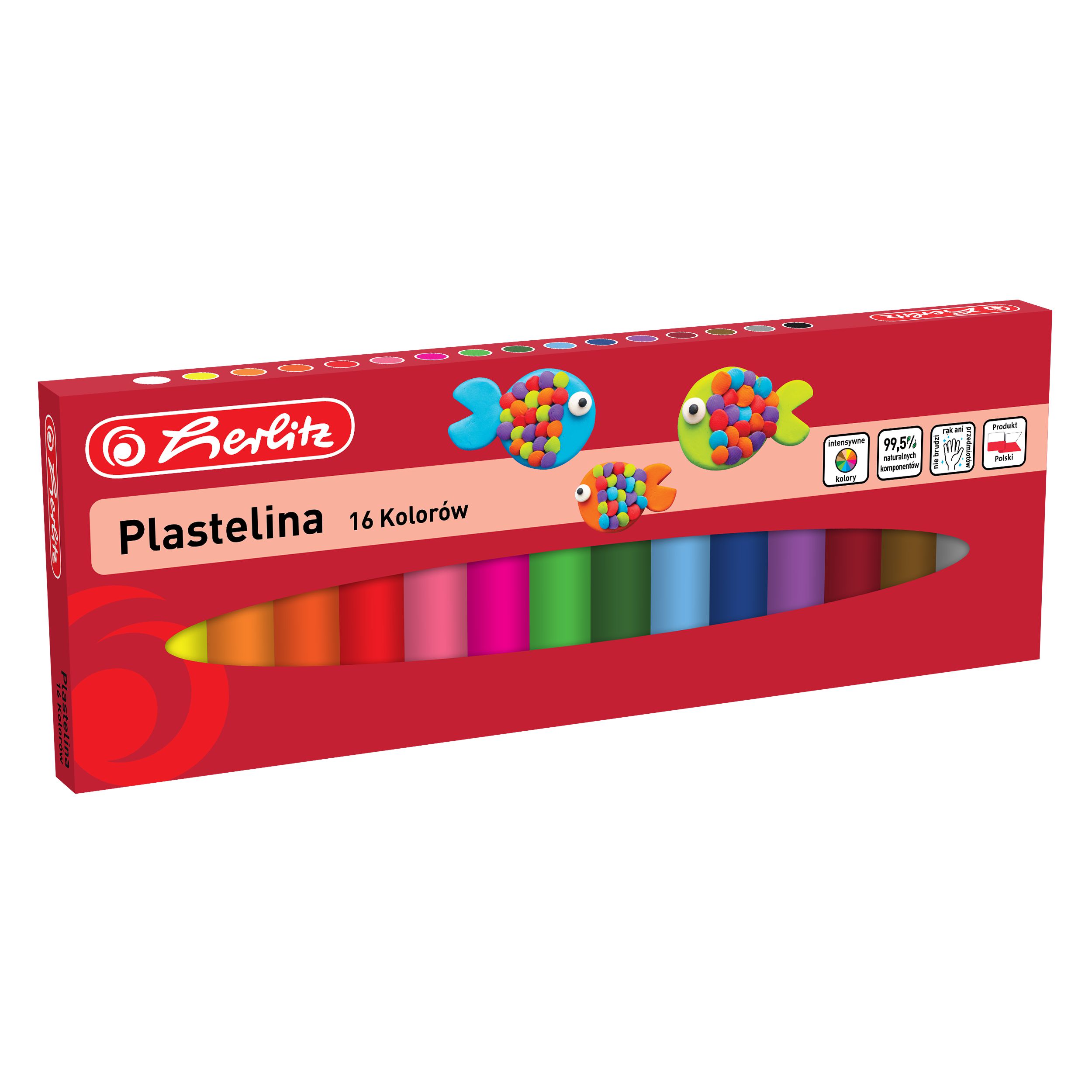 Plastelina 16 kolorów Herlitz
