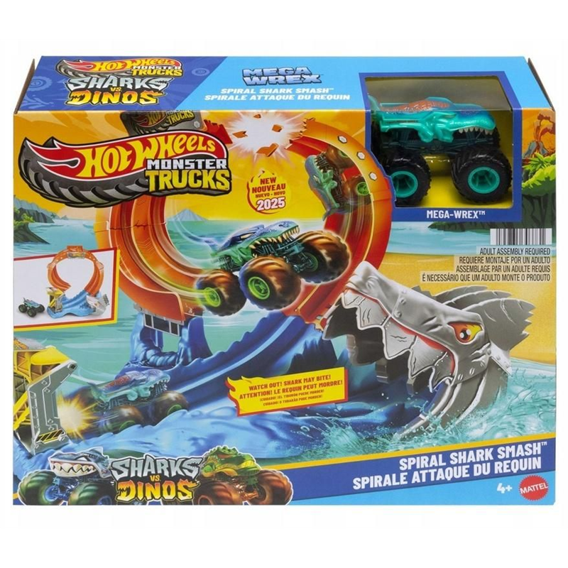 Hot Wheels Monster Trucks Pętla rekina Tor z kraksą.jpg