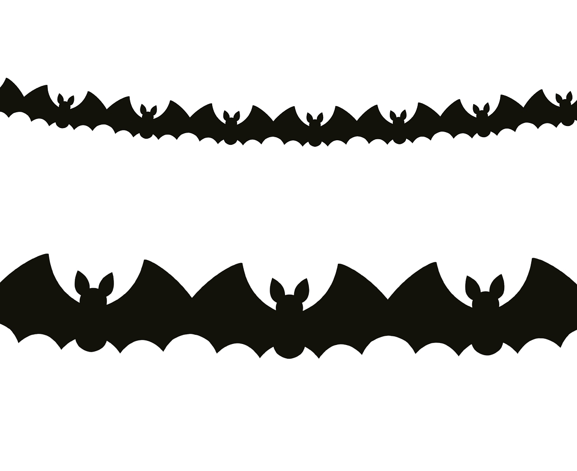 Girlanda pap. Hallowen 300 cm nietoperze Godan