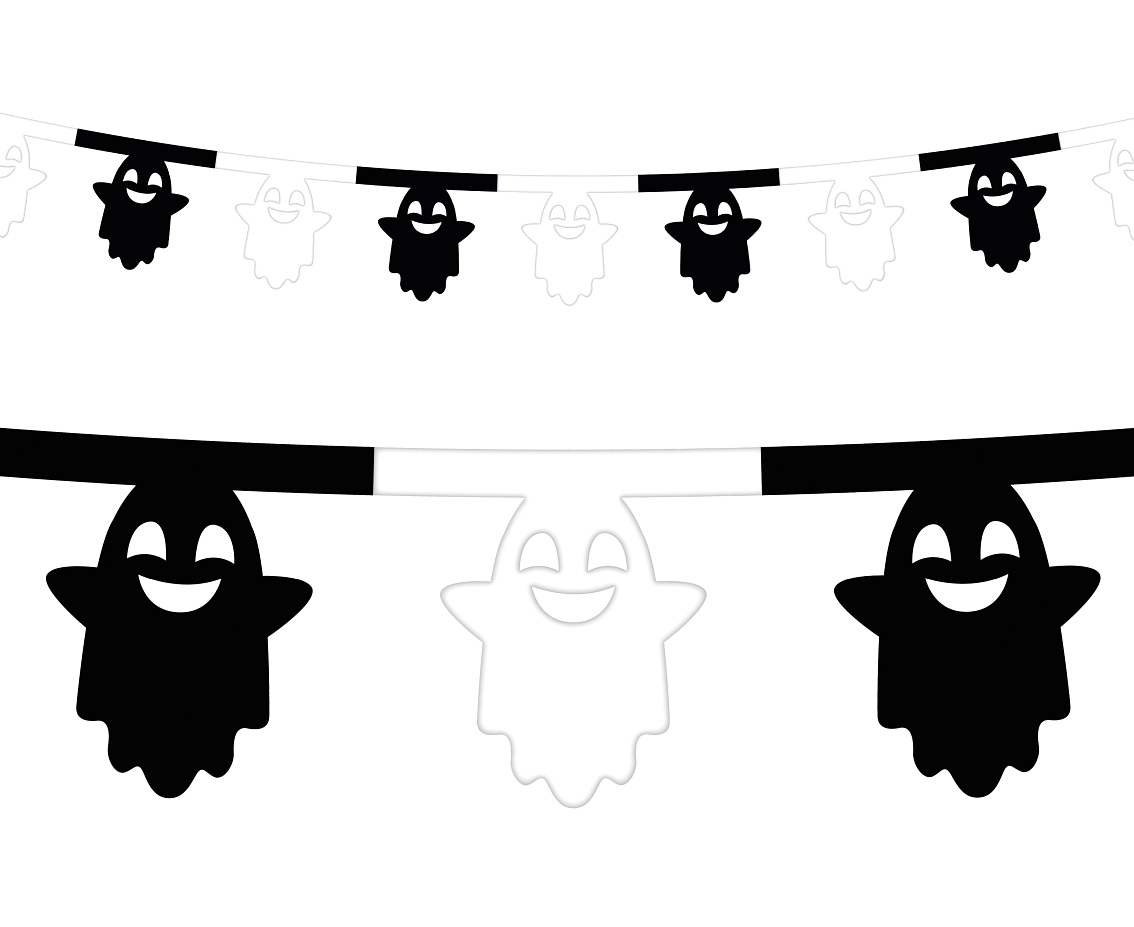 Girlanda pap. Hallowen 360 cm duszki Godan
