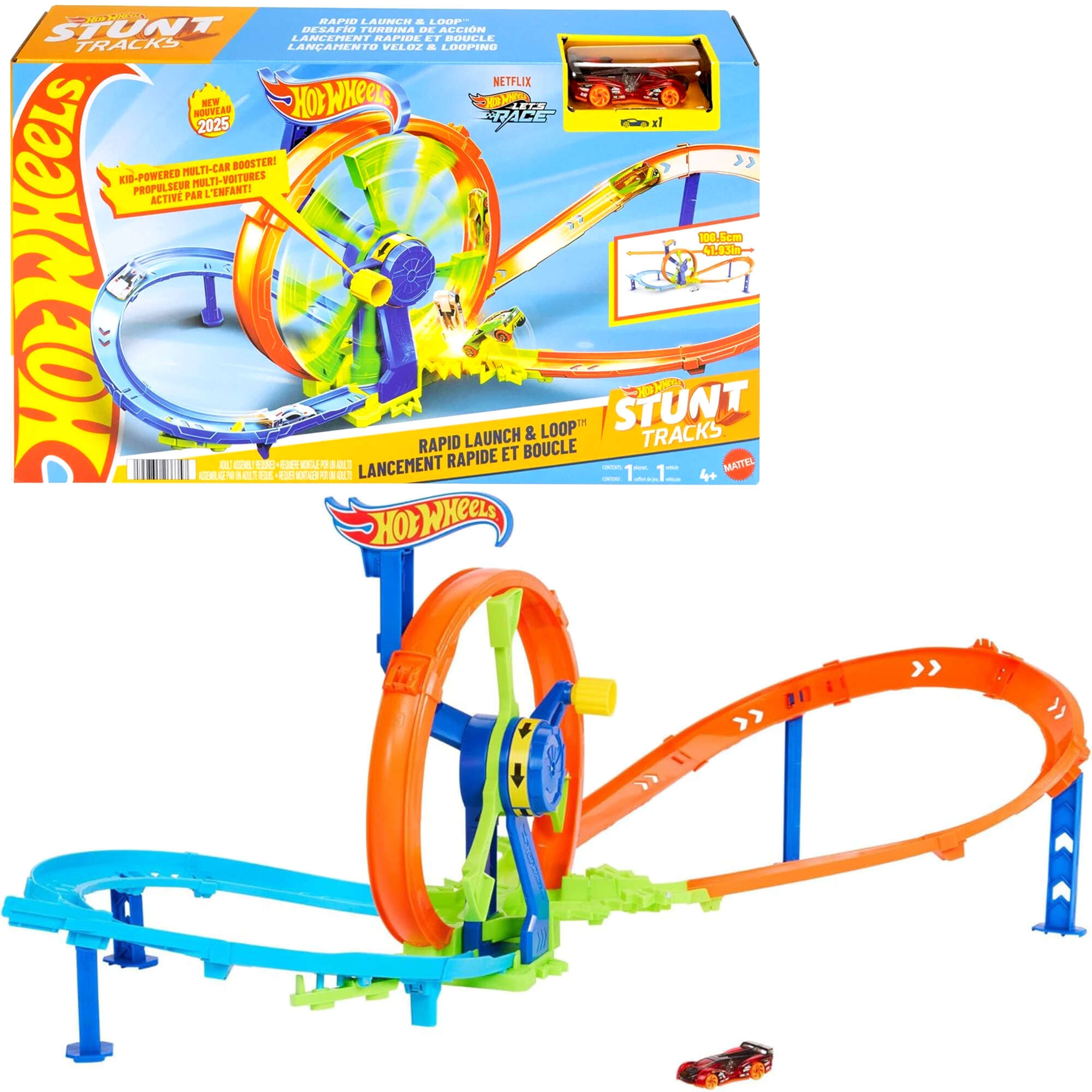 Hot Wheels Stunt Tracks Pętla tor samochodowy + auto.jpg