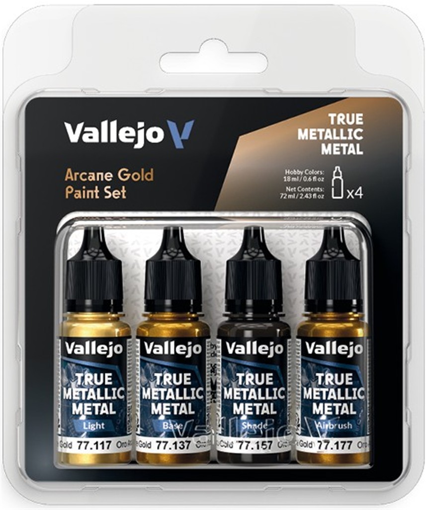 Vallejo 77.259 - True Metallic Metal -  Arcane Gold Paint Set (4).jpg